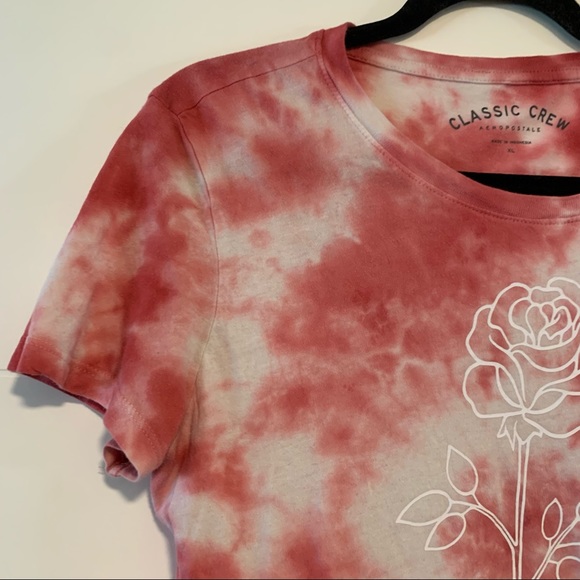 Aeropostale | Tie Dye Graphic Roses Tee Shirt - Picture 2 of 13